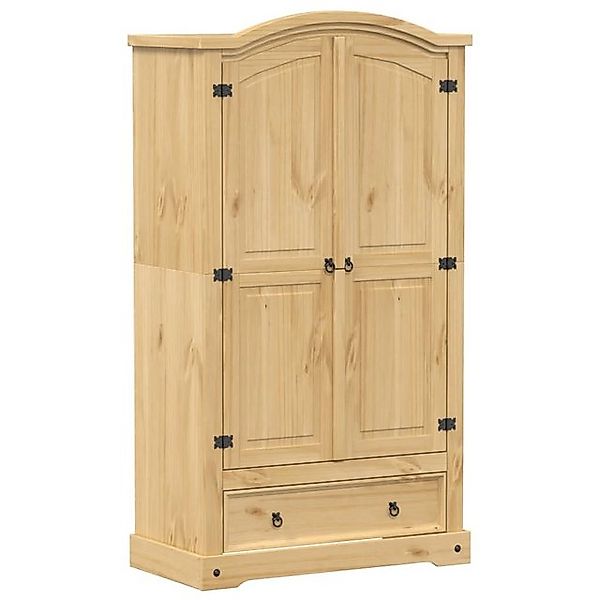 vidaXL Kleiderschrank Kleiderschrank Corona 102x52x186 cm Massivholz Kiefer günstig online kaufen