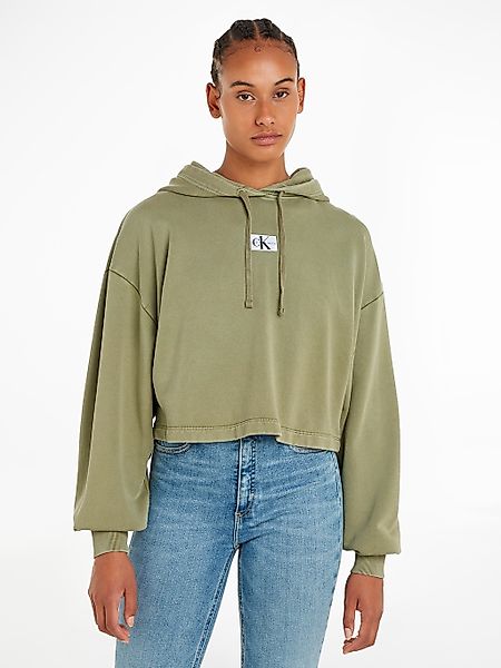 Calvin Klein Jeans Kapuzensweatshirt "WASHED WOVEN LABEL HOODIE", mit Logos günstig online kaufen