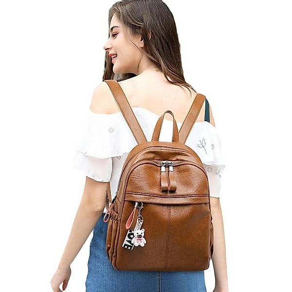 Coonoor Freizeitrucksack Daypack Damen leder Wasserdicht Rucksack Modische günstig online kaufen