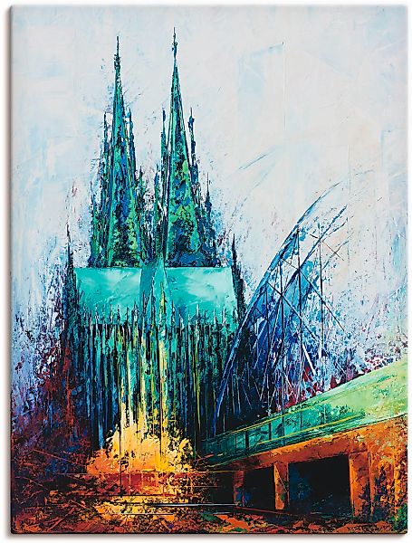 Artland "Kölner Dom" Deutschland 1 Stk. tlg. auf Holzrahmen gespannt günstig online kaufen