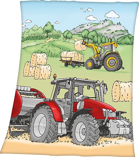 Kinderdecke Traktor, Herding Young Collection, mit günstig online kaufen