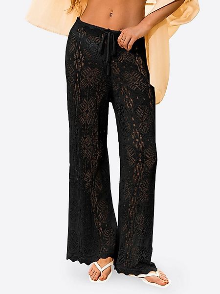 Imily Bela Strickhose Damen Sexy Durchsichtige Strandhose aus Netzstoff (Pa günstig online kaufen