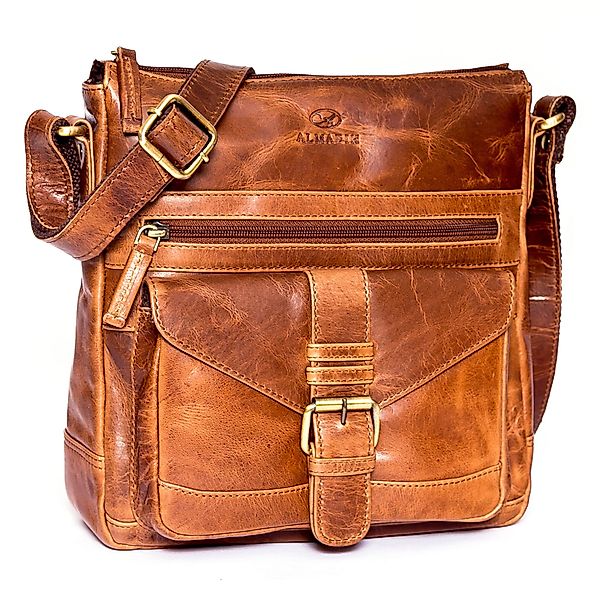 ALMADIH Handtasche Leder Damen Abby Umhängetasche günstig online kaufen