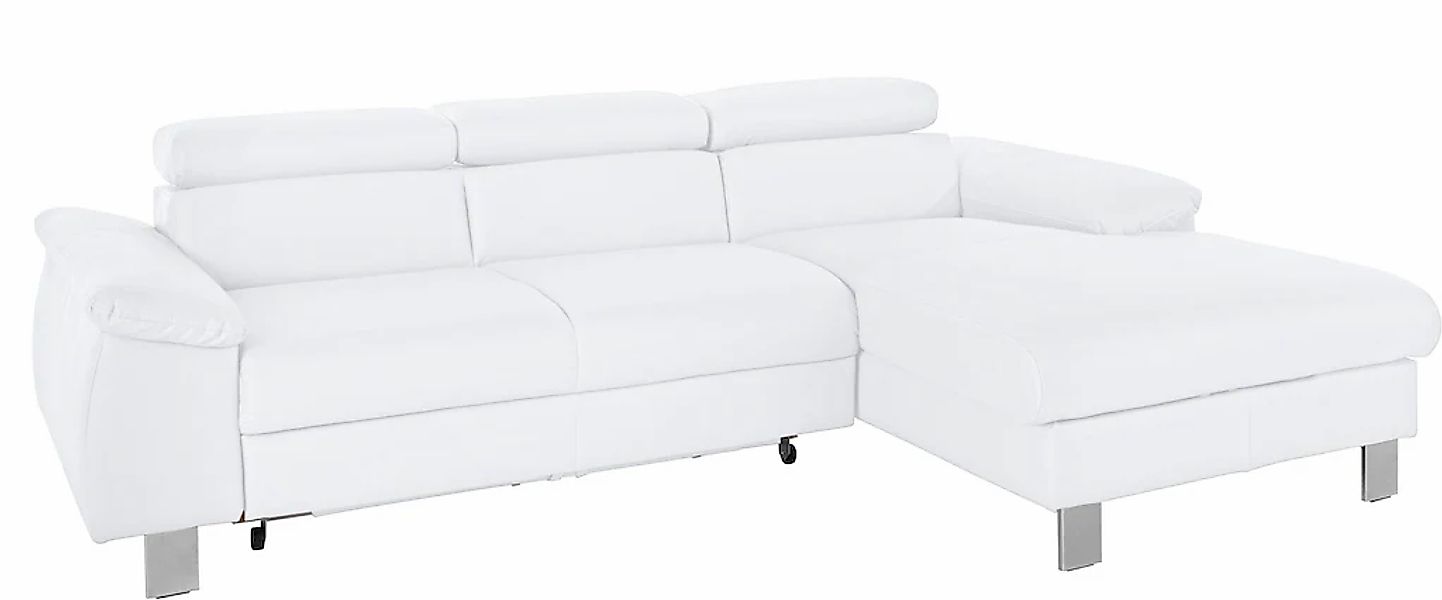 COTTA Ecksofa Komaris, Ecksofa, wahlweise mit RGB-LED-Beleuchtung und Bettf günstig online kaufen