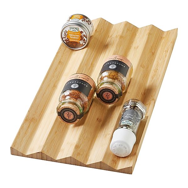 SO-TECH® Schubladeneinsatz Gewürzeinsatz Bambus für Schubladen günstig online kaufen
