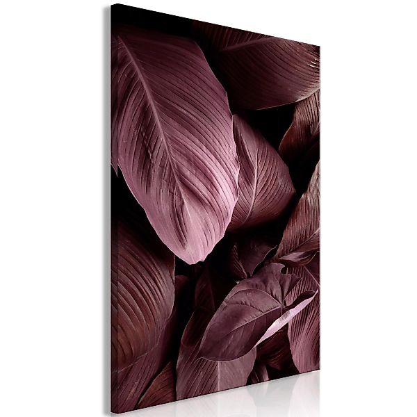 Wandbild - Velvet Leaves (1 Part) Vertical günstig online kaufen
