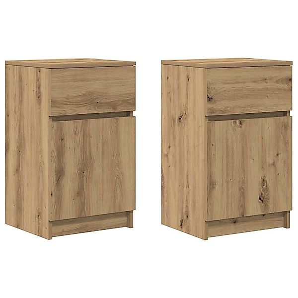 vidaXL Nachttisch Nachttische 2 Stk. Artisan-Eiche günstig online kaufen