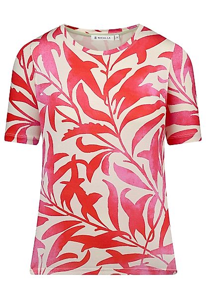 BICALLA T-Shirt Shirt Leaves - 09/pink-white günstig online kaufen