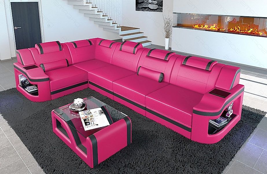 Sofa Dreams Ecksofa Ledersofa Padua L günstig online kaufen