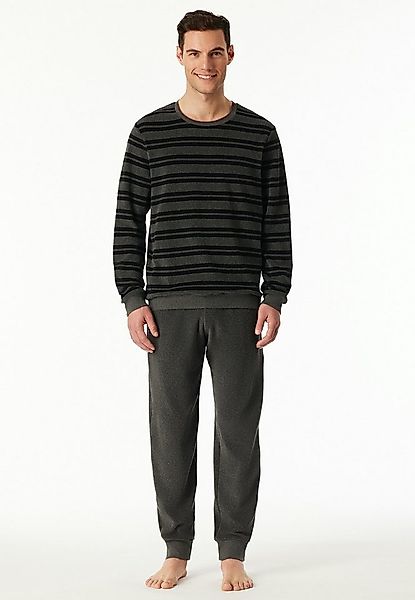 Schiesser Schlafanzug Casual Nightwear (2 tlg) Rundhalsausschnitt, Bindeban günstig online kaufen