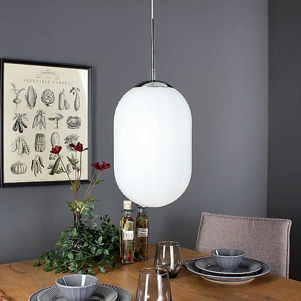 Luce Design Pendelleuchte Greenwich 1-flammig Seeblau Ø 26,2 cm günstig online kaufen