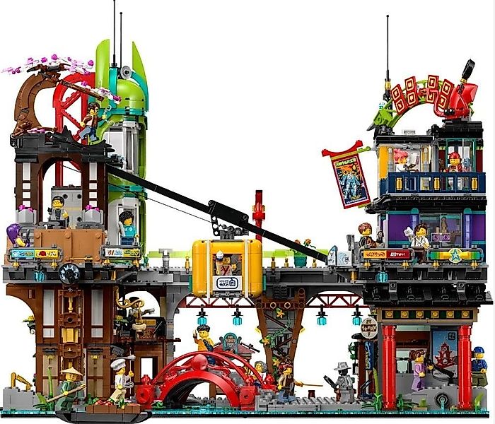 LEGO® Ninjago - Die Märkte von Ninjago City (71799) Spielbausteine, (6163 S günstig online kaufen