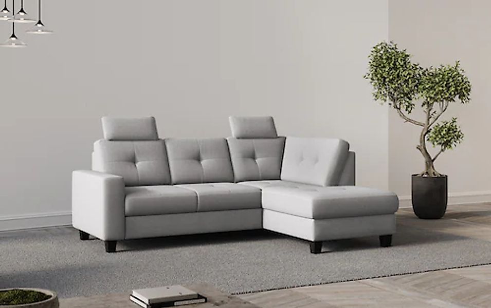 Places of Style Ecksofa »Varese«, Kreuznaht in beige günstig online kaufen