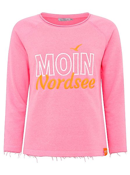 Zwillingsherz Sweatshirt ""Moin Nordsee"" mit Used-Look Kanten günstig online kaufen