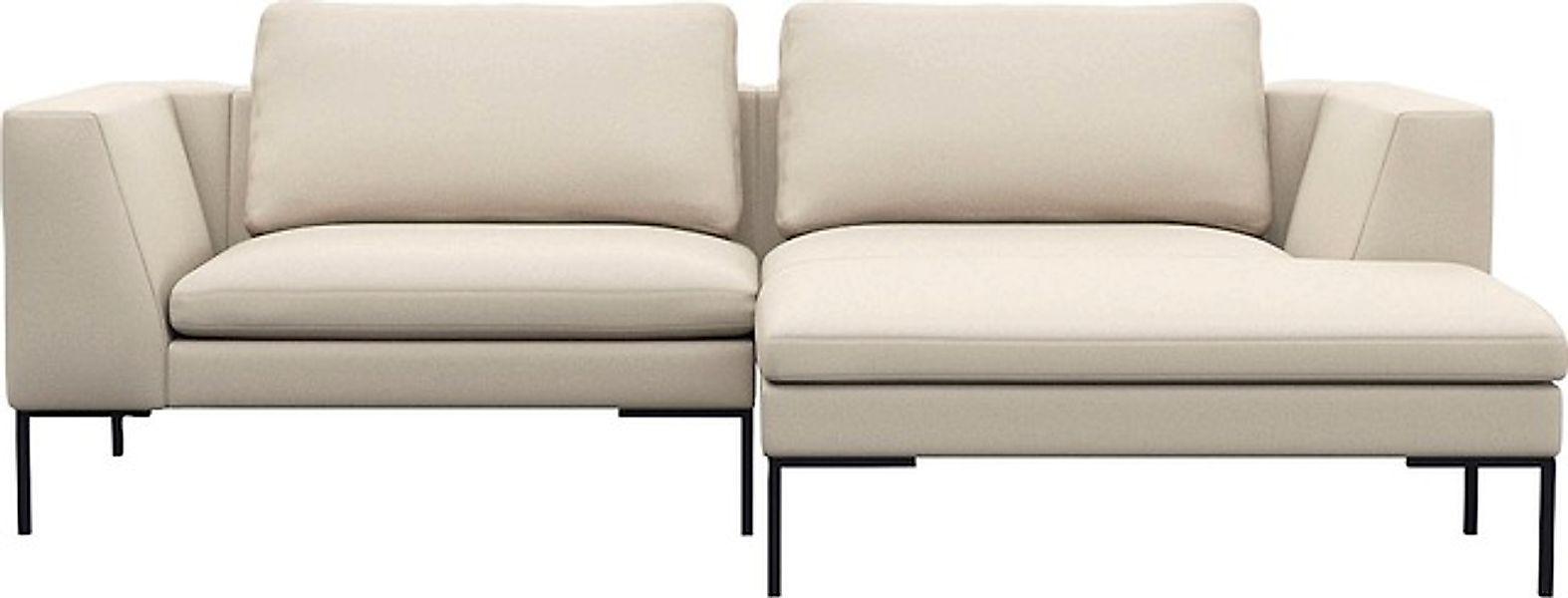 FLEXLUX Ecksofa »Loano, superbequemer Sitzkomfort durch Kaltschaum im Sitz, günstig online kaufen
