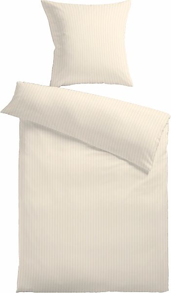 KiNZLER Bettwäsche "Damast-Streifen" 2 Stk. aus Mikrofaser günstig online kaufen