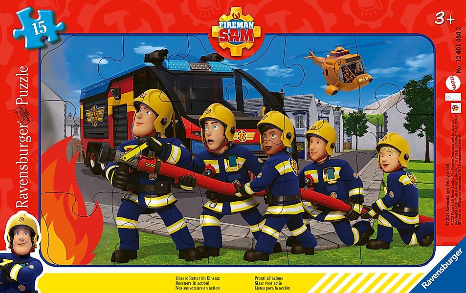 Ravensburger Puzzle Feuerwehrmann Sam, Unsere Retter günstig online kaufen