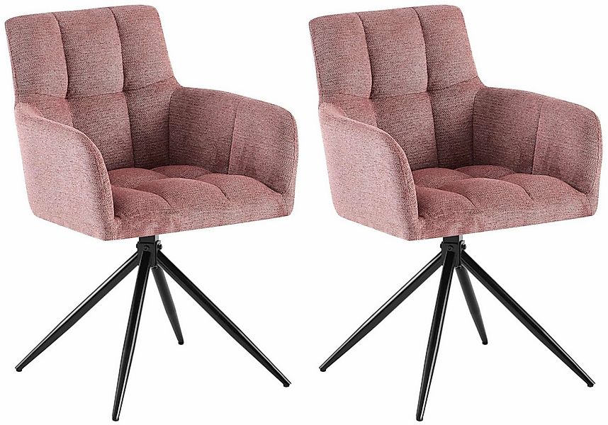 CLP Esszimmerstuhl Jonah (2er Set, 2 St), drehbar mit Armlehnen, bis 150 kg günstig online kaufen