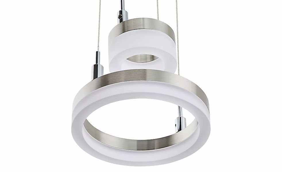Meisterleuchten LED-Pendelleuchte  2-flammig  nickel matt   ¦ silber ¦ Maße günstig online kaufen