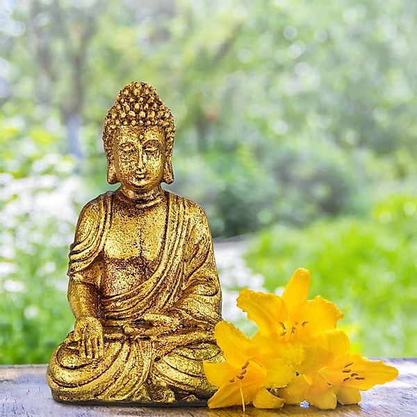 relaxdays Buddhafigur Buddha Figur Garten 20 günstig online kaufen