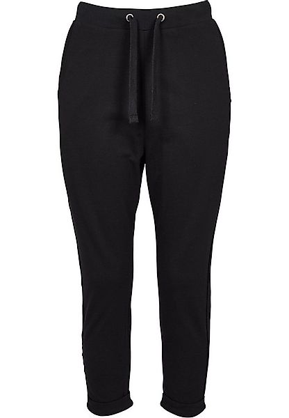 URBAN CLASSICS Stoffhose Urban Classics Damen Ladies Open Edge Terry Turn U günstig online kaufen