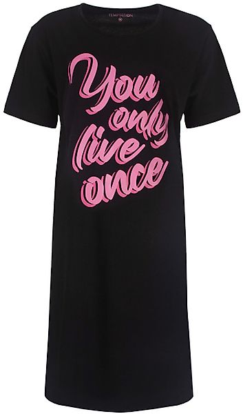 TEMPTATION Nachthemd Damen Schlafshirt mit kurzem günstig online kaufen