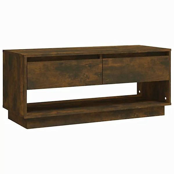 furnicato TV-Schrank Räuchereiche 102x41x44 cm Holzwerkstoff (1-St) günstig online kaufen