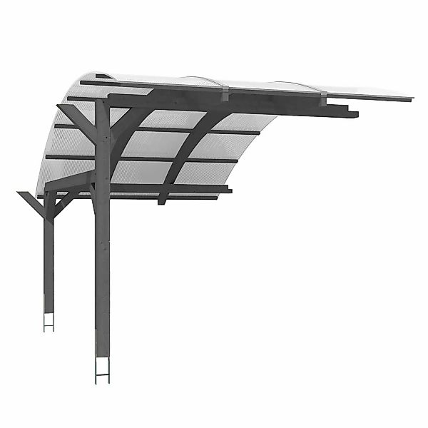 Skan Holz Erweiterung für Carport Schwaben 299 x 630 cm Grau günstig online kaufen