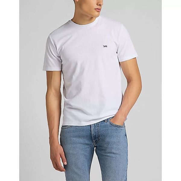 Lee Patch Logo Kurzärmeliges T-shirt M White günstig online kaufen
