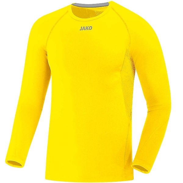 Jako Langarmshirt Compression 2.0 (Polyester-Stretch-Tech) gelb günstig online kaufen