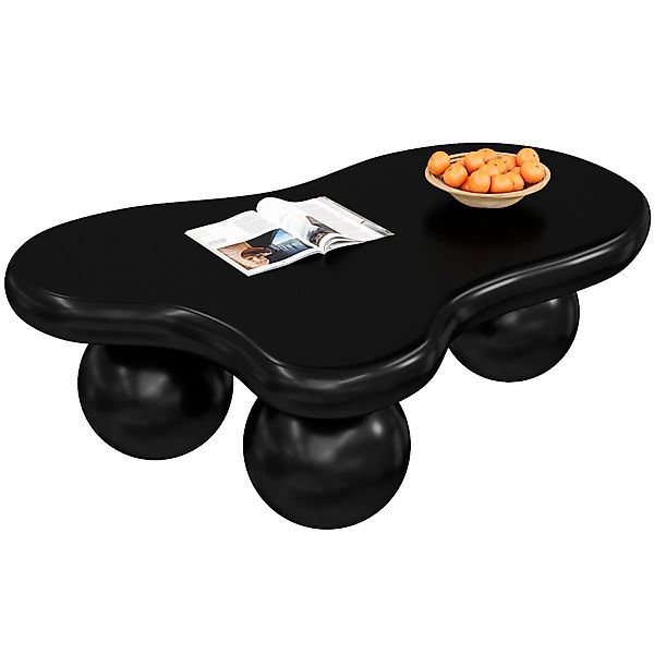 OKWISH Couchtisch Wolkenform+Rundbein-Design (Satztisch, Wohnzimmertisch, B günstig online kaufen