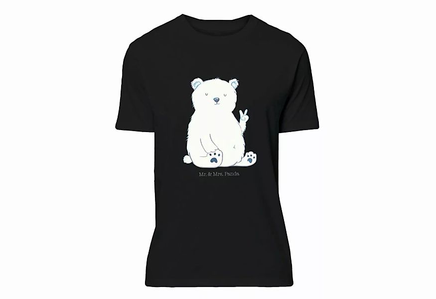 Mr. & Mrs. Panda T-Shirt Eisbär Faul - Schwarz - Geschenk, Büro, Sprüche, T günstig online kaufen