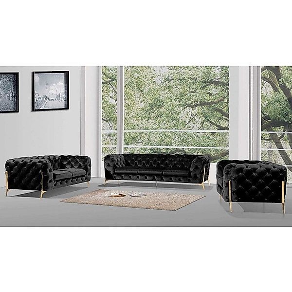 S-Style Möbel Polstergarnitur Ashley 3+2+1, Chesterfield günstig online kaufen