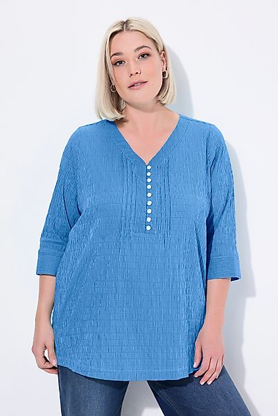 Ulla Popken Tunika Bubble-Tunika Herzausschnitt Biesen günstig online kaufen