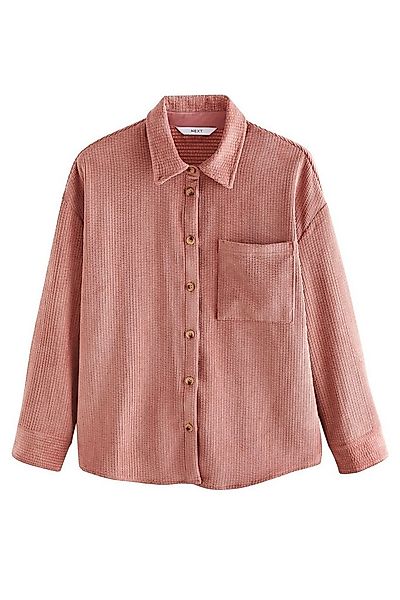 Next Langarmhemd Langärmelige Hemdjacke aus Kord, Kurzgröße (1-tlg) günstig online kaufen
