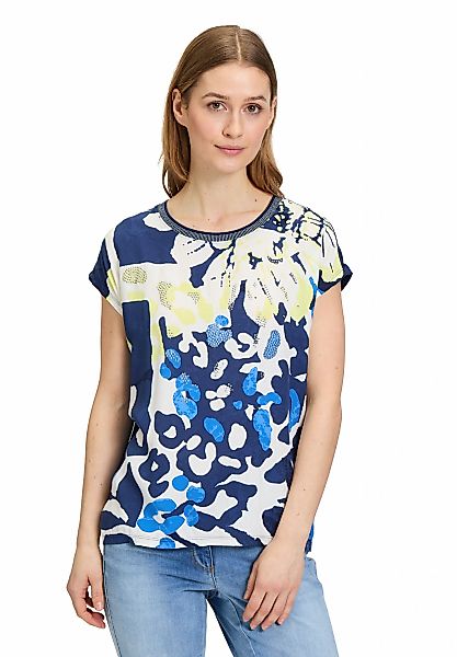 Betty Barclay Kurzarmshirt "Damen Blusenshirt mit Aufdruck" 1 Stk. tlg. Gli günstig online kaufen