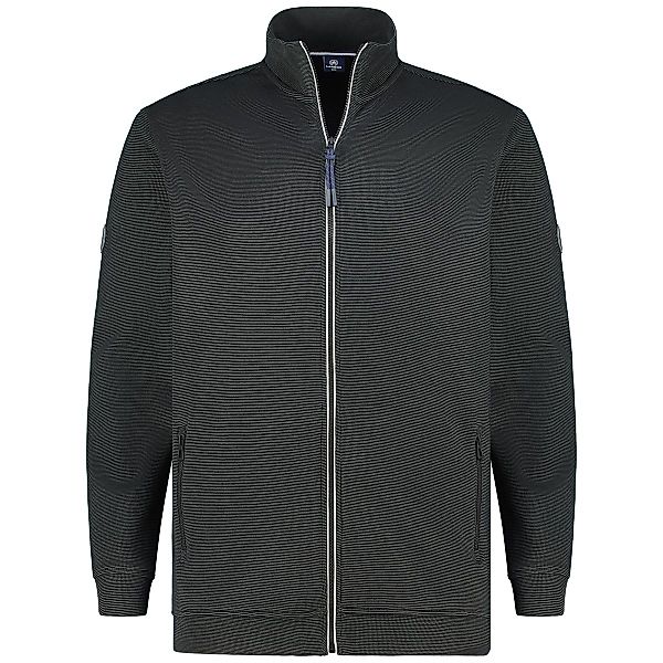 Lerros Sweatjacke aus Baumwollmischung Farbe schwarz Größe: 6XL günstig online kaufen