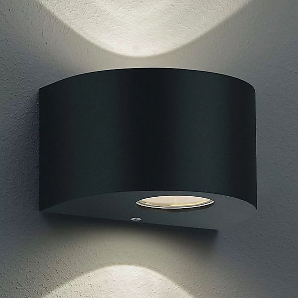 Trio LED-Außenwandleuchte Rosario Schwarz matt günstig online kaufen