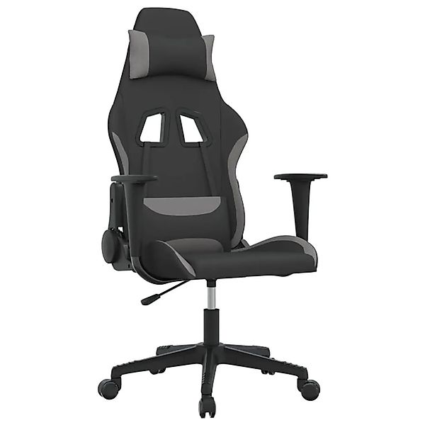 vidaXL Gaming-Stuhl Schwarz und Hellgrau Stoff 3143734 günstig online kaufen