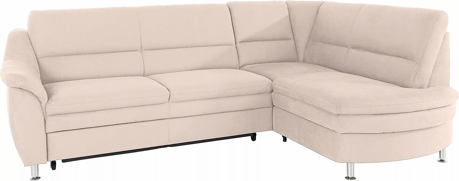 Places of Style Ecksofa »Cardoso L-Form«, Federkern, wahlweise mit Bett, Sc günstig online kaufen