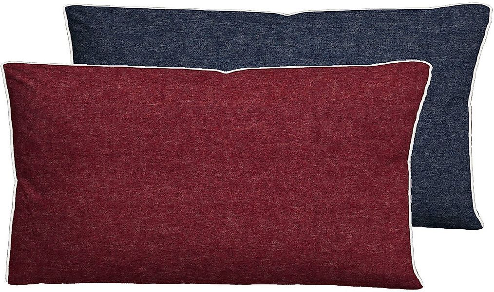 Biberna Kissenbezug Hermal Flanell mit Reißverschluss, günstig online kaufen