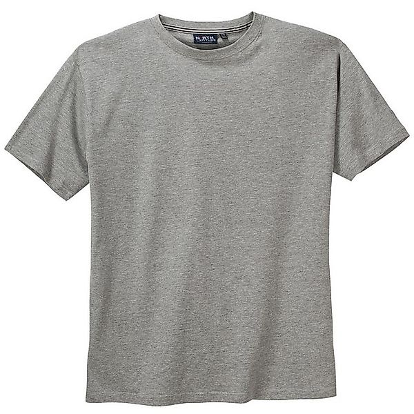 north 56 4 Rundhalsshirt North Latitude Basic T-Shirt grau melange Übergröß günstig online kaufen