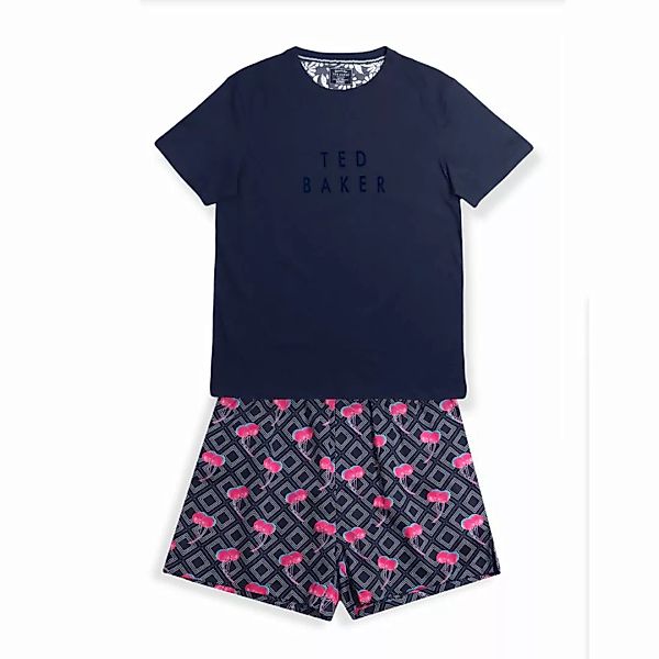 TED BAKER Herren Schlafanzug Set kurz, 2-tlg. - Shorty, Web-Boxer und T-Shi günstig online kaufen
