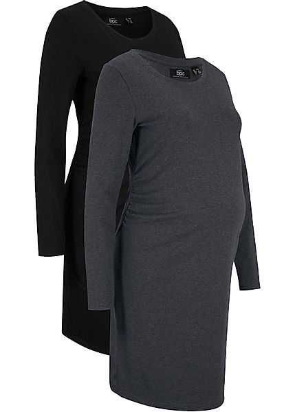 Umstandsshirtkleid  mit Bio- Baumwolle (2er-Pack) günstig online kaufen