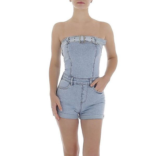 Ital-Design Jumpsuit Damen Hotpants (87217113) Used-Look Kurzer Jumpsuit in günstig online kaufen