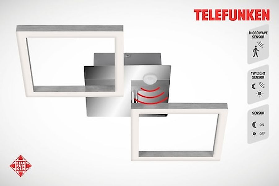 Telefunken LED Deckenleuchte »FRAME« günstig online kaufen