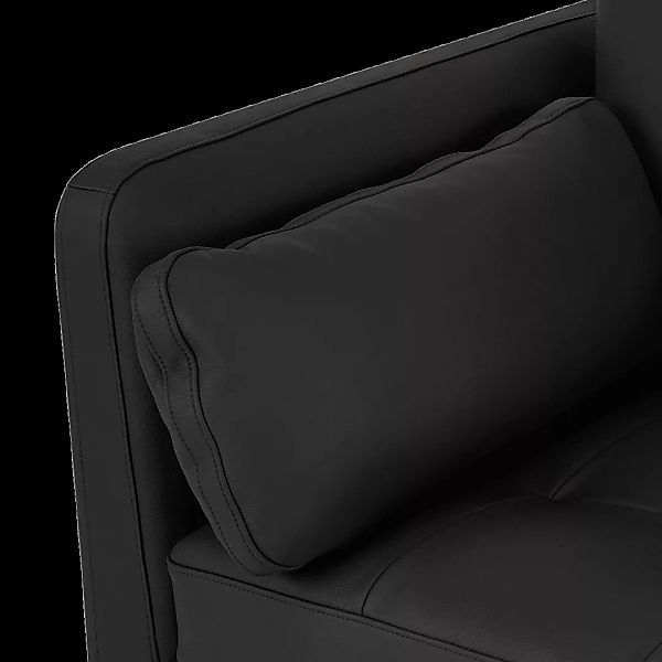 Harlow grosses 2-Sitzer Sofa, Leder in Schwarz - MADE.com günstig online kaufen