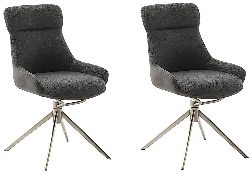 MCA furniture Esszimmerstuhl »PELION«, Feingewebe, (2er-Set), drehbar 360°, günstig online kaufen