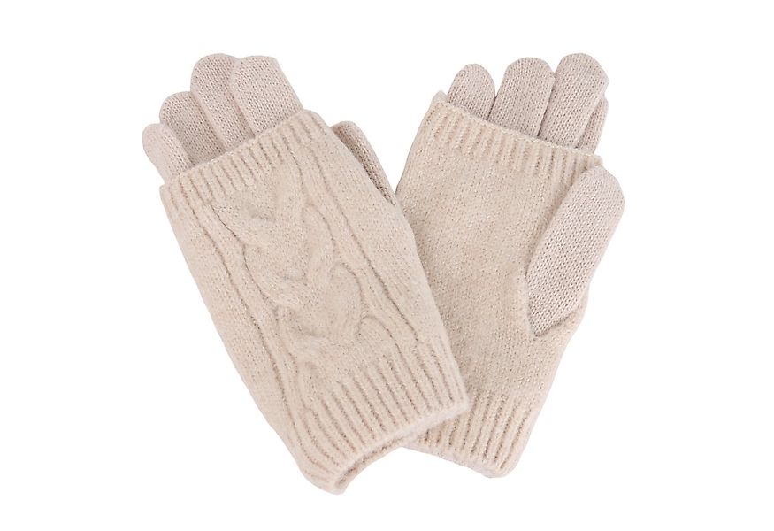 MIRROSI Strickhandschuhe Damen Handschuhe 2 in 1 mit abnehmbarer Strick Man günstig online kaufen