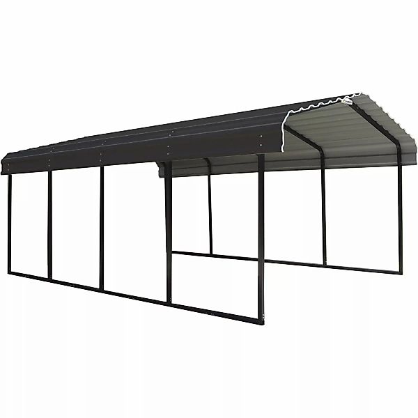 ShelterLogic Einzelcarport Rom Anthrazit 370 cm x 600 cm günstig online kaufen